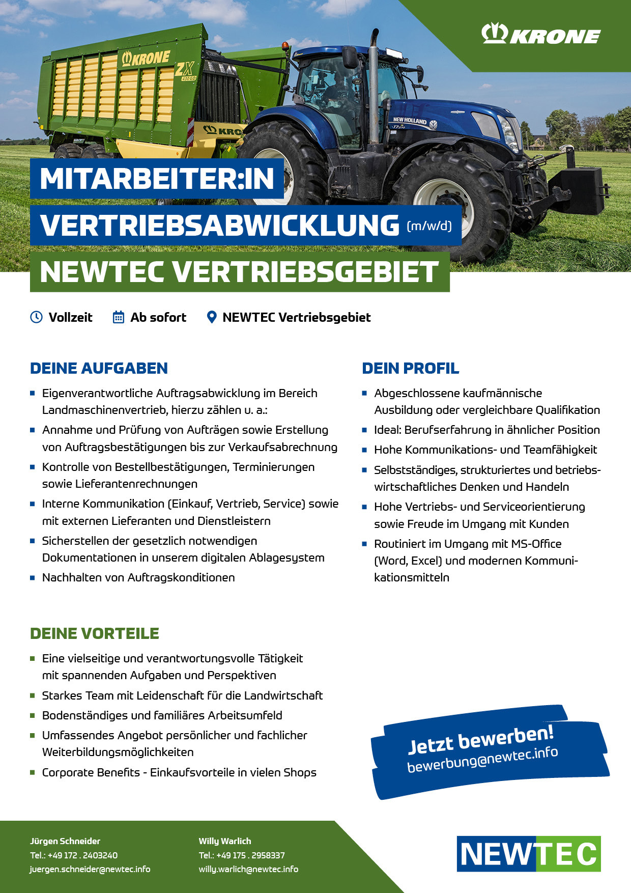NEWTEC_Stellenanzeige_Mitarbeiter-in_Vertriebsabwicklung_KRONE