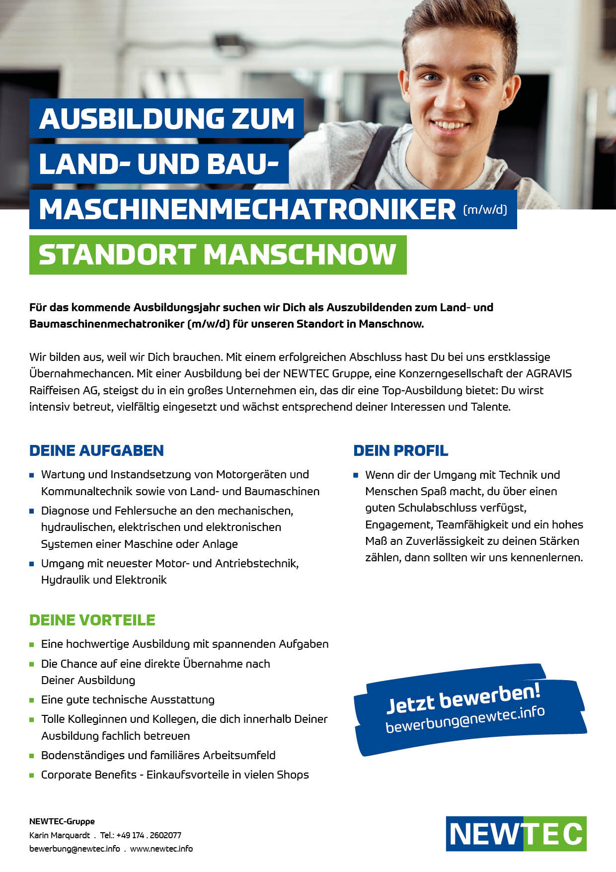 NEWTEC_Stellenanzeige_Ausbildung_Land-_und_Baumaschinenmechatroniker_Manschnow