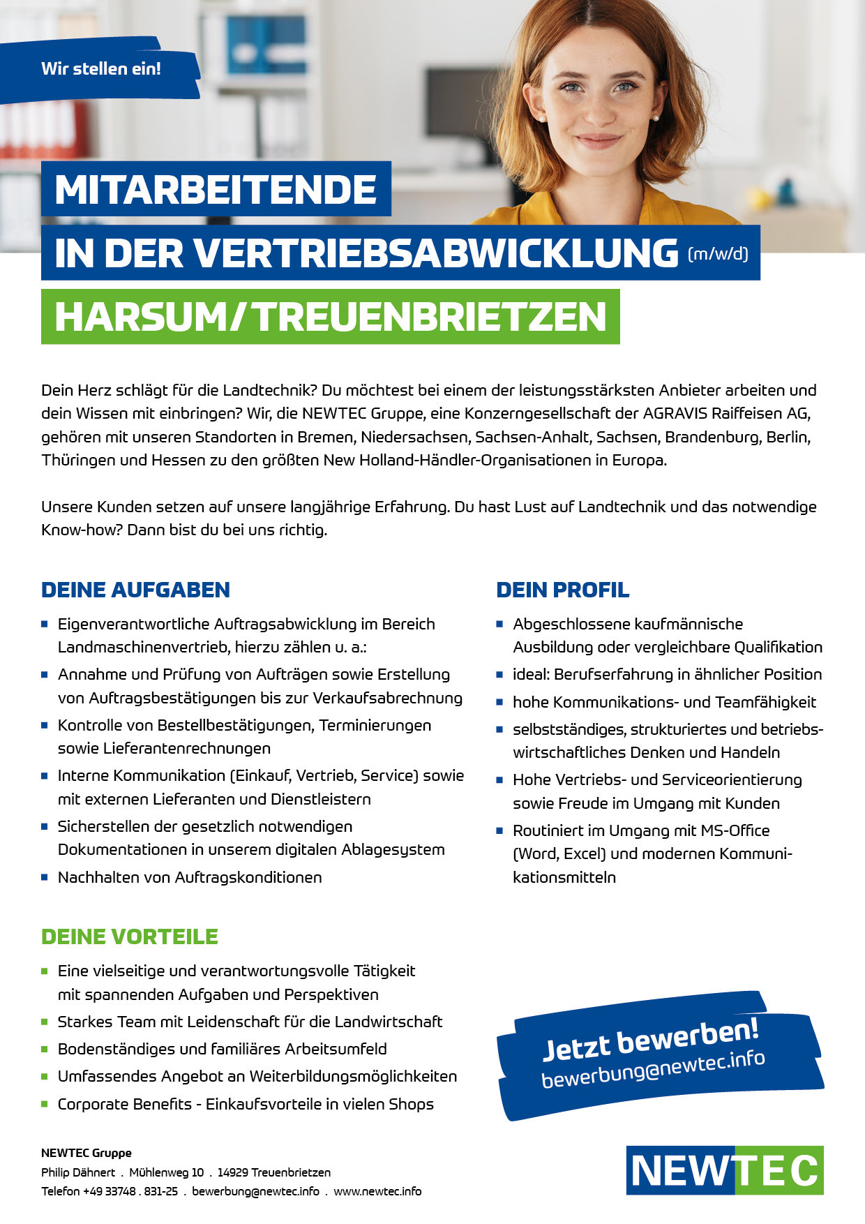 NEWTEC_Stellenanzeige_Mitarbeitende_Vertriebsabwicklung_Harsum_Treuenbrietzen