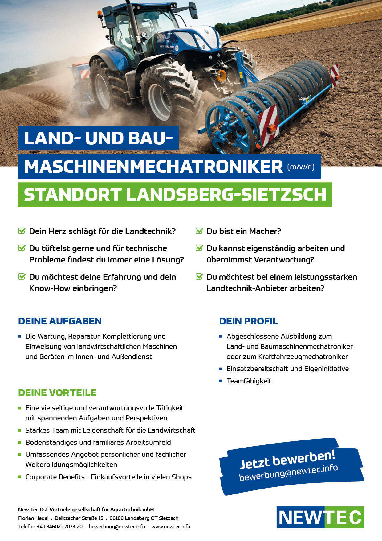 NEWTEC_Stellenanzeige_Land-_und_Baumaschinenmechatroniker_Landsberg-Sietzsch